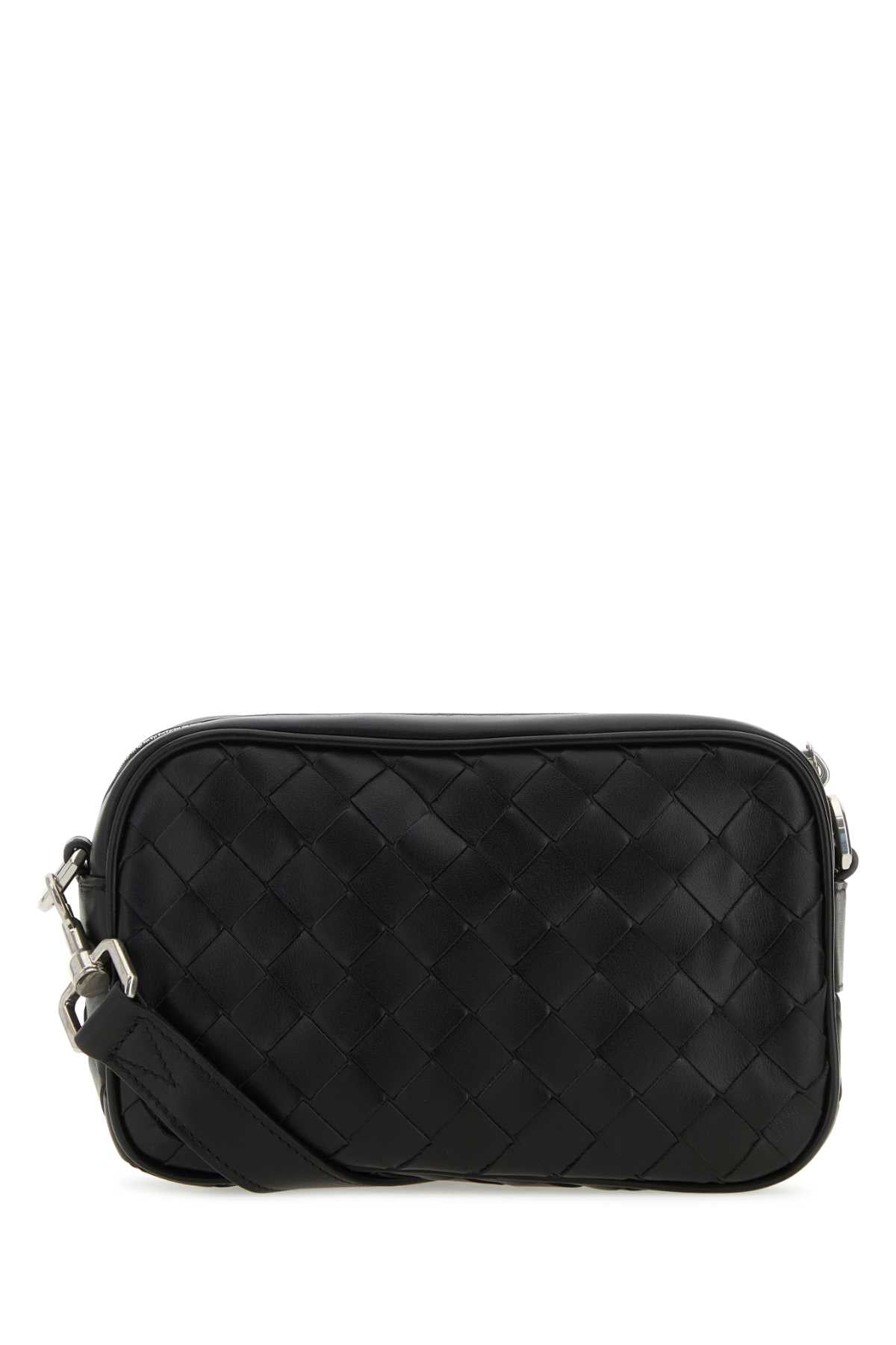 Bottega Veneta Men's Leather Camera Bag in Black - view 3