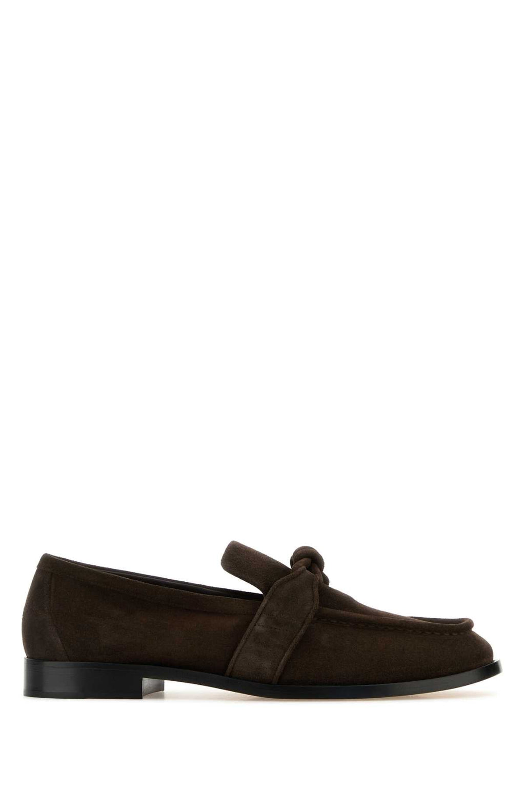 Bottega Veneta Men's Suede Moccasins in Dark Brown - view 1