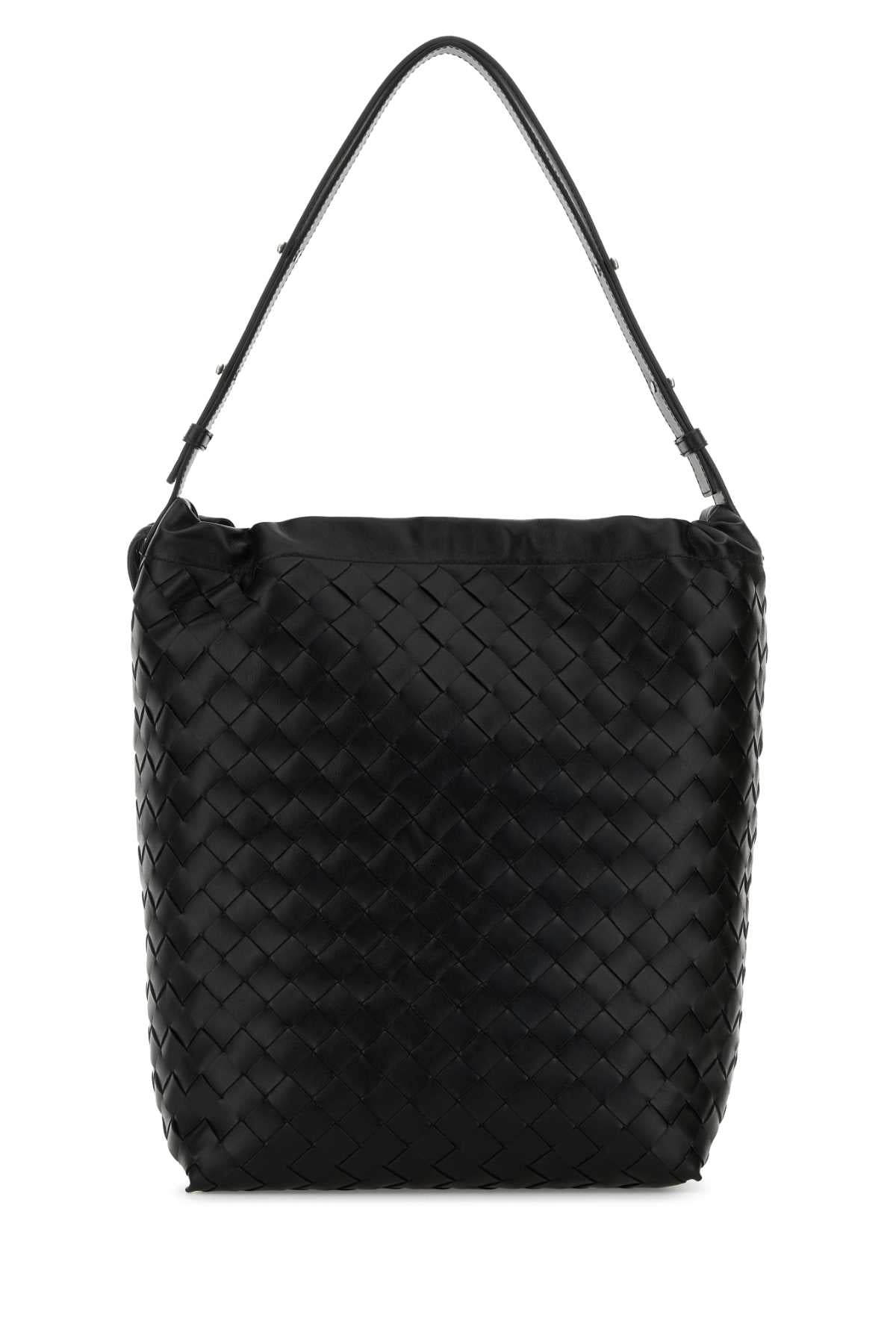 Bottega Veneta Men's Leather Bucket Bag in Black - view 3