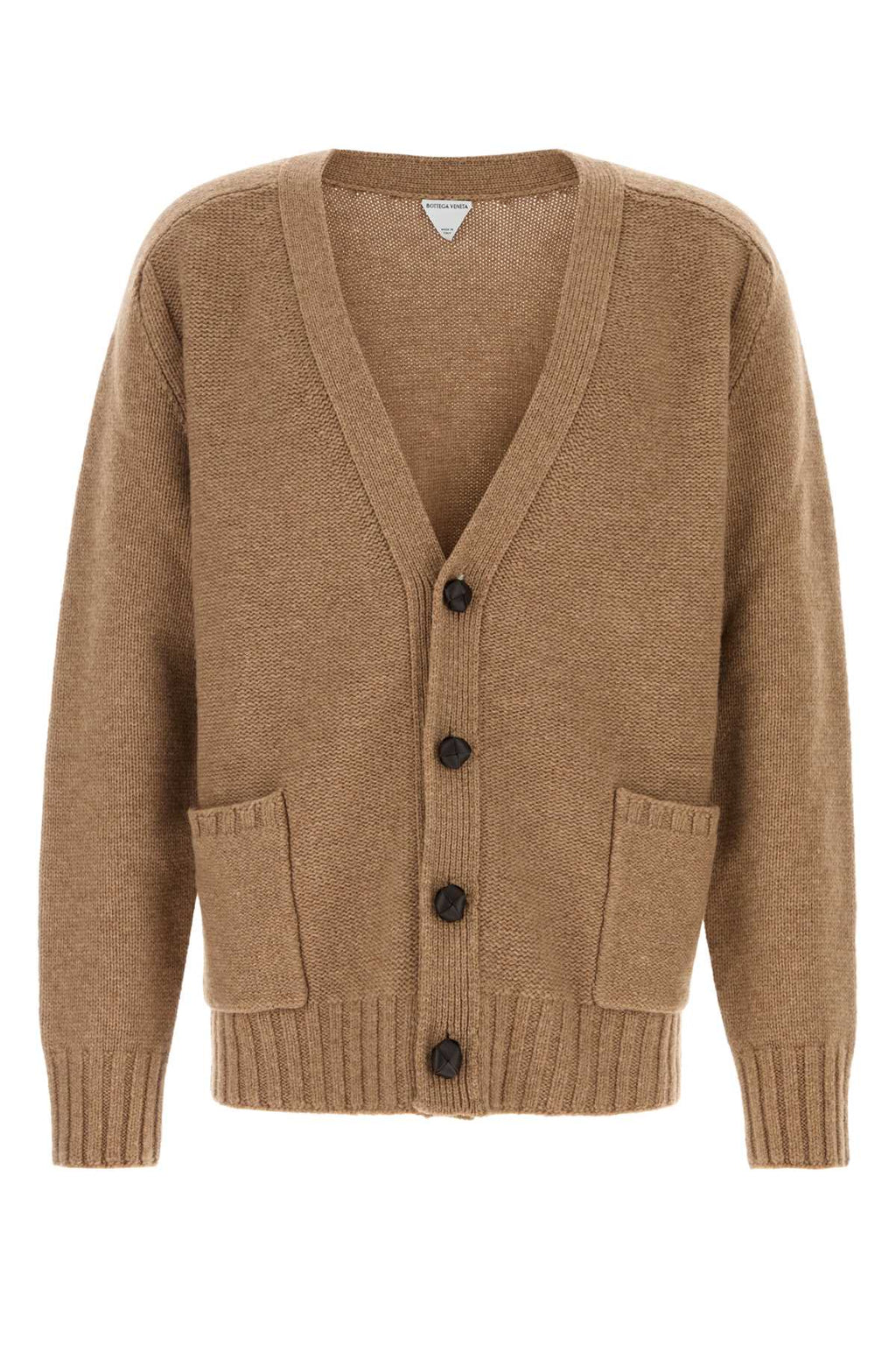 Bottega Veneta Men's Wool Cardigan in Camel - view 1