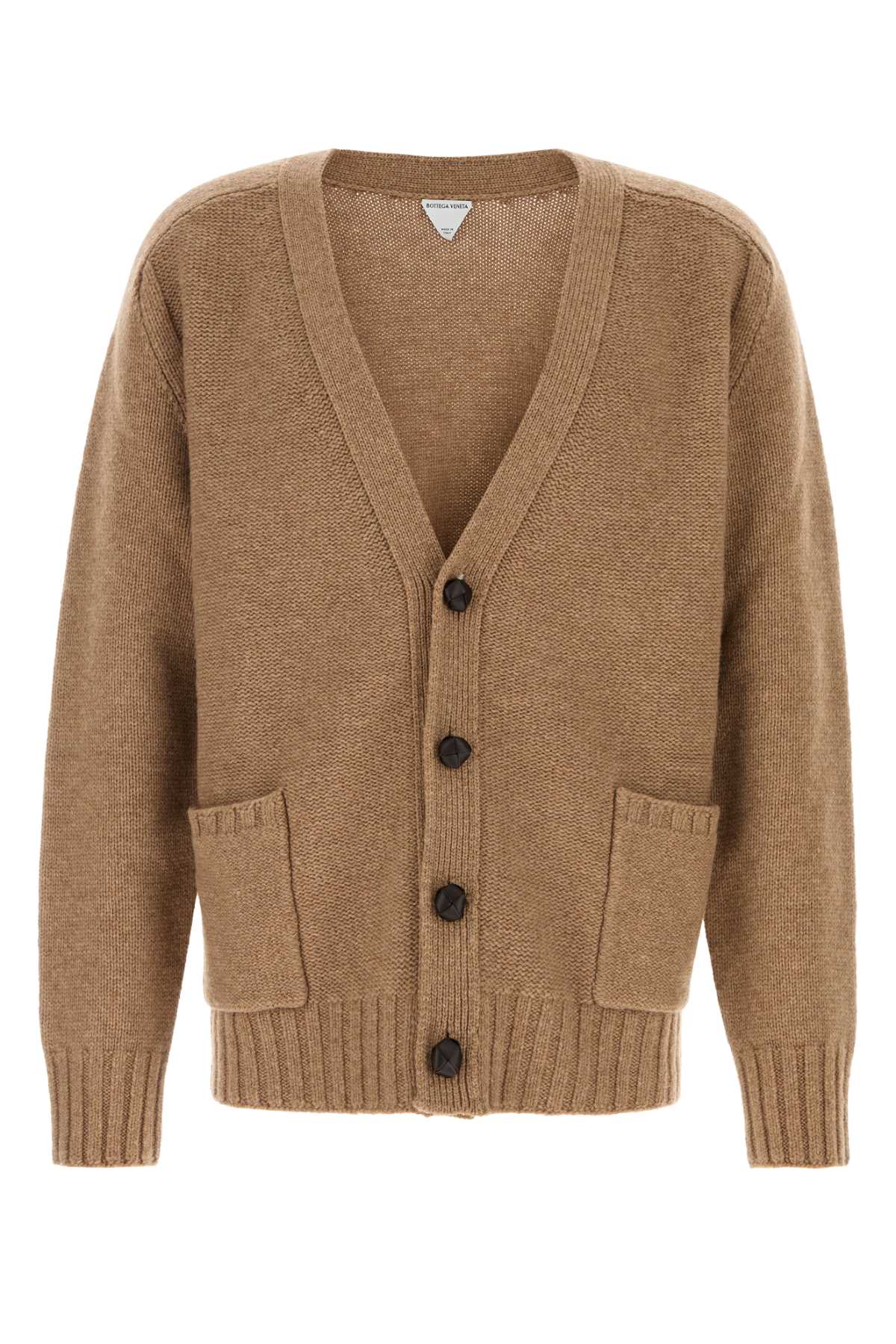 Bottega Veneta Men's Wool Cardigan in Camel - view 1