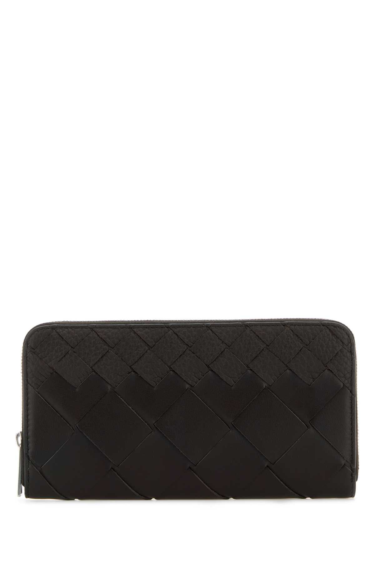 Bottega Veneta Men's Calfskin Zip-Around Wallet in Brown - view 1