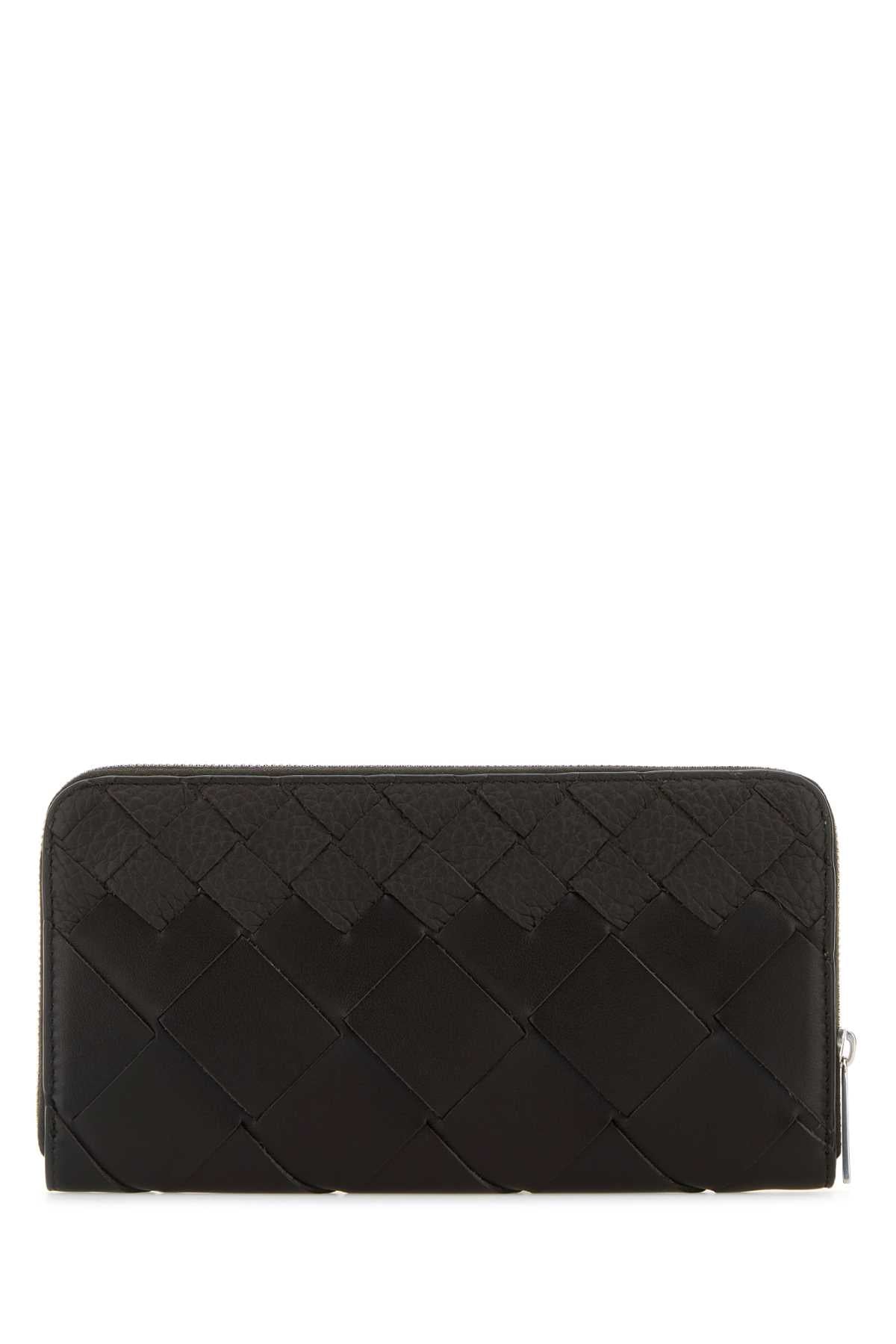 Bottega Veneta Men's Calfskin Zip-Around Wallet in Brown - view 3