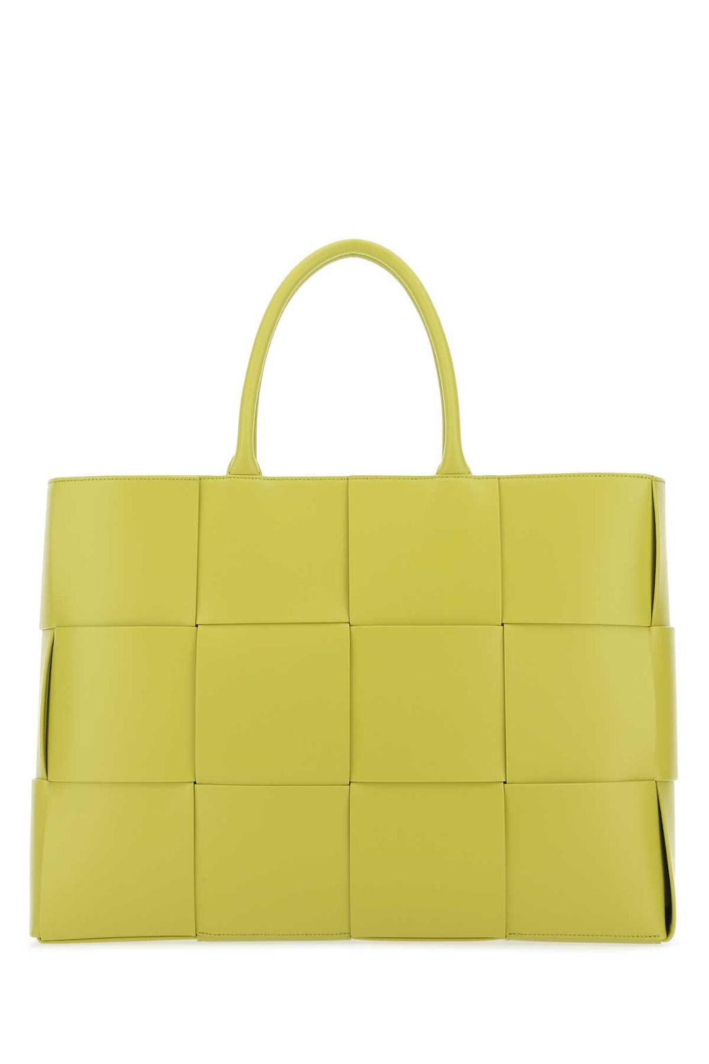 Bottega Veneta Men's Padded Leather Tote in Yellow - view 1