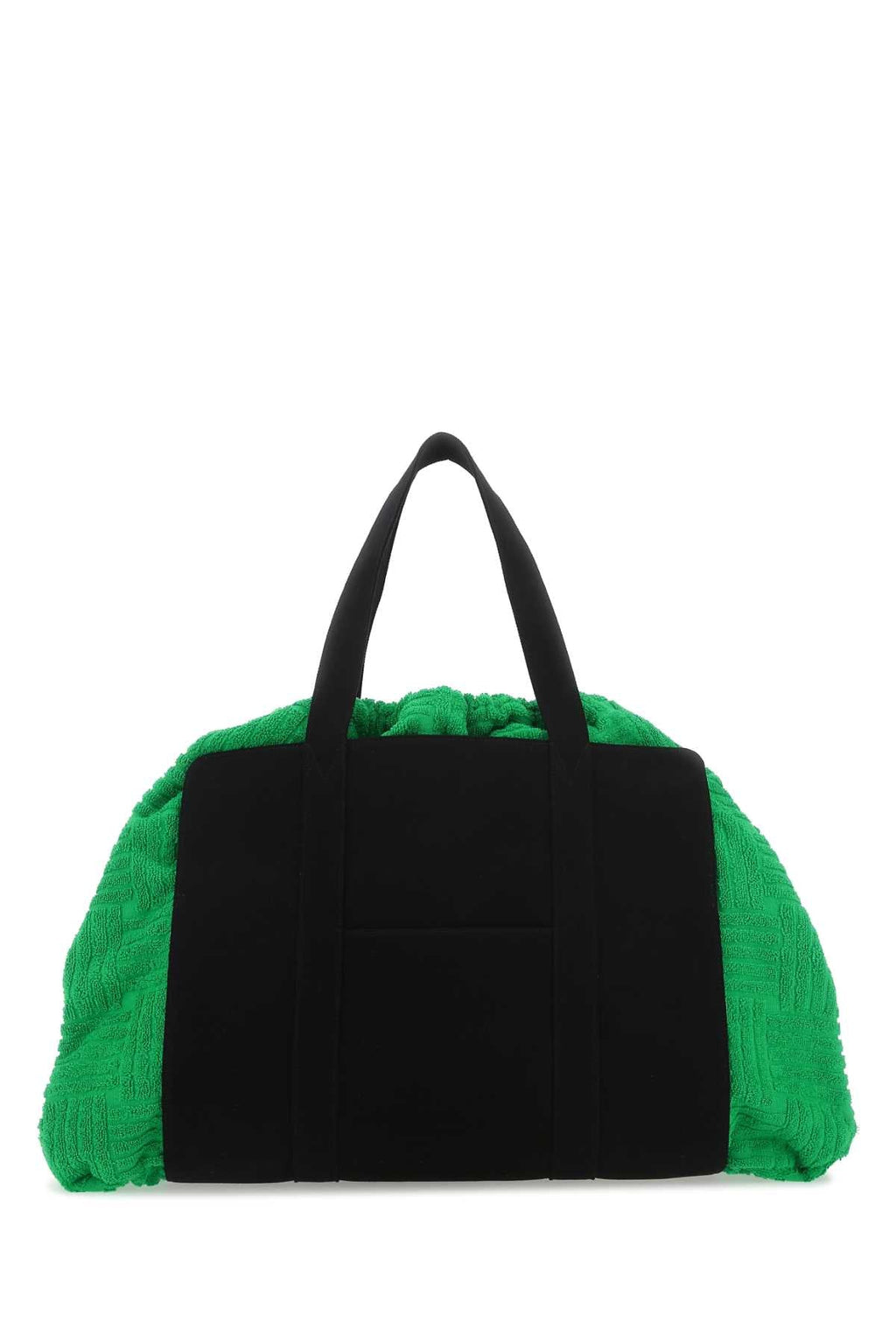 Bottega Veneta Men's Cotton Duffle Bag in Black/Green - view 1