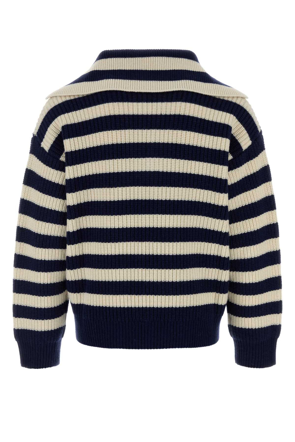 Bottega Veneta Men's Striped Cashmere Polo in Blue - view 2