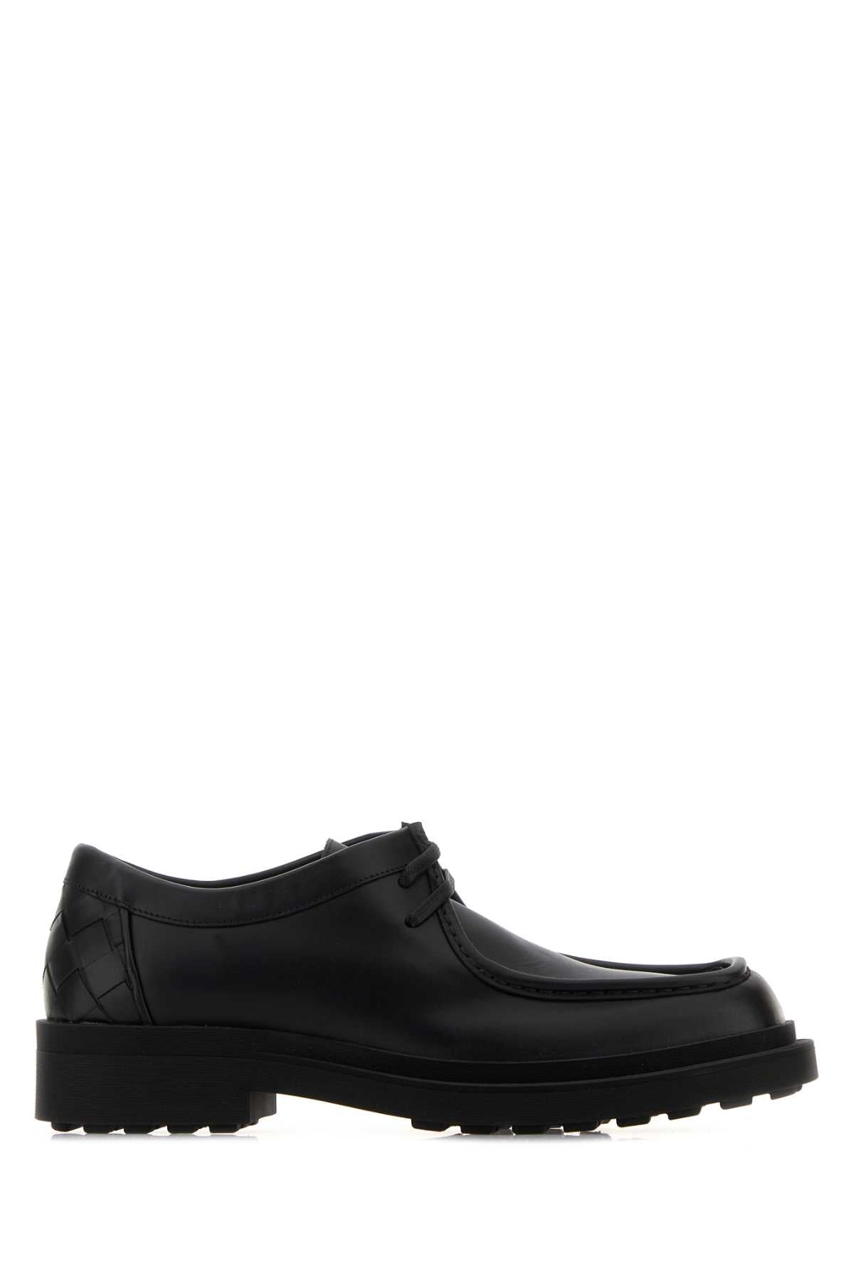 Bottega Veneta Men's Leather Lace-Up Shoes in Black - view 1