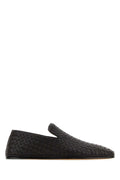 Bottega Veneta Men's Woven Leather Slippers in Black - view 1