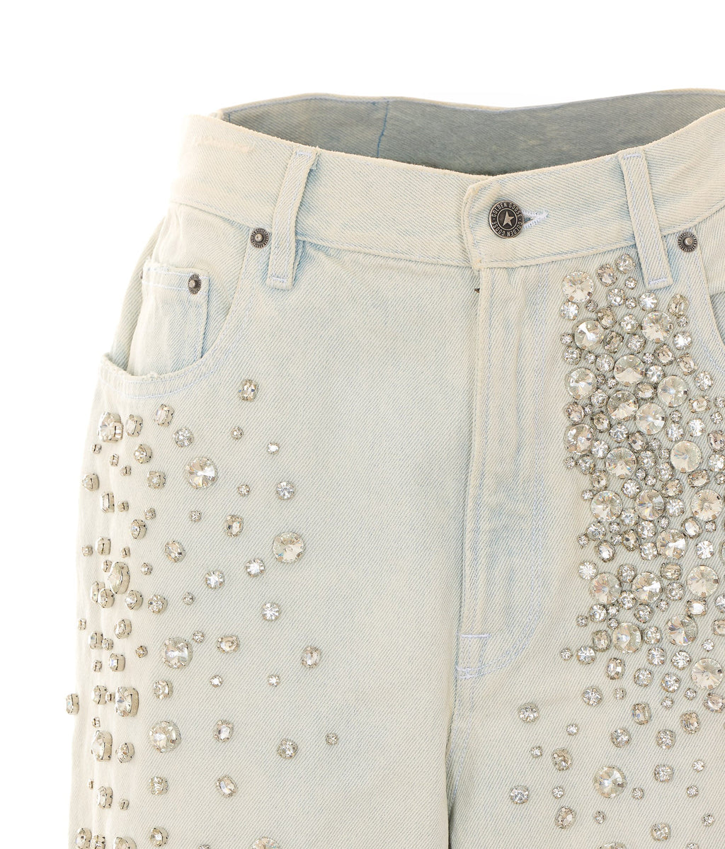 Golden Goose Women's Cabochon Crystals Jeans in Denim Blue - view 4