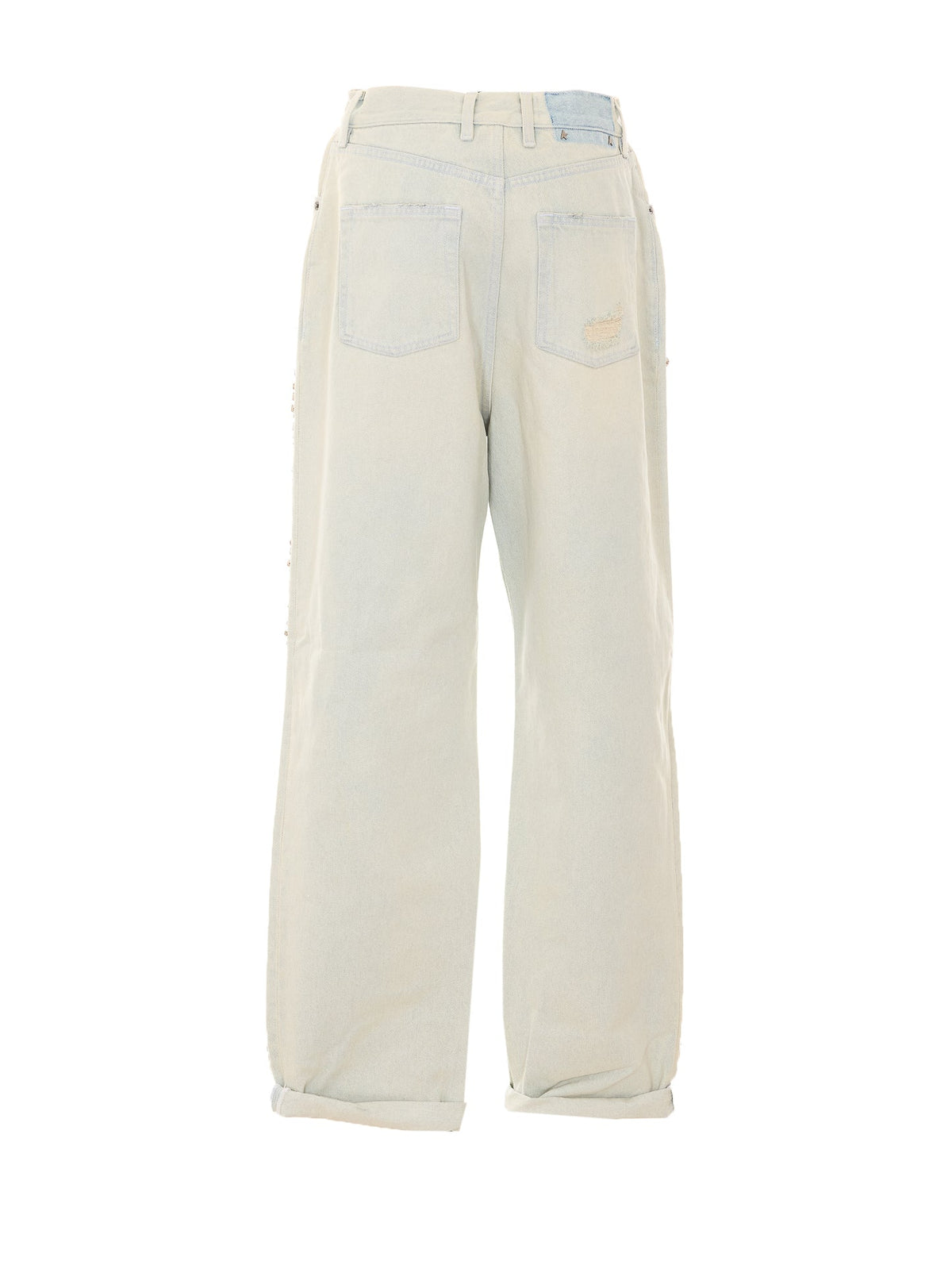 Golden Goose Women's Cabochon Crystals Jeans in Denim Blue - view 2