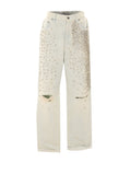 Golden Goose Women's Cabochon Crystals Jeans in Denim Blue - view 1