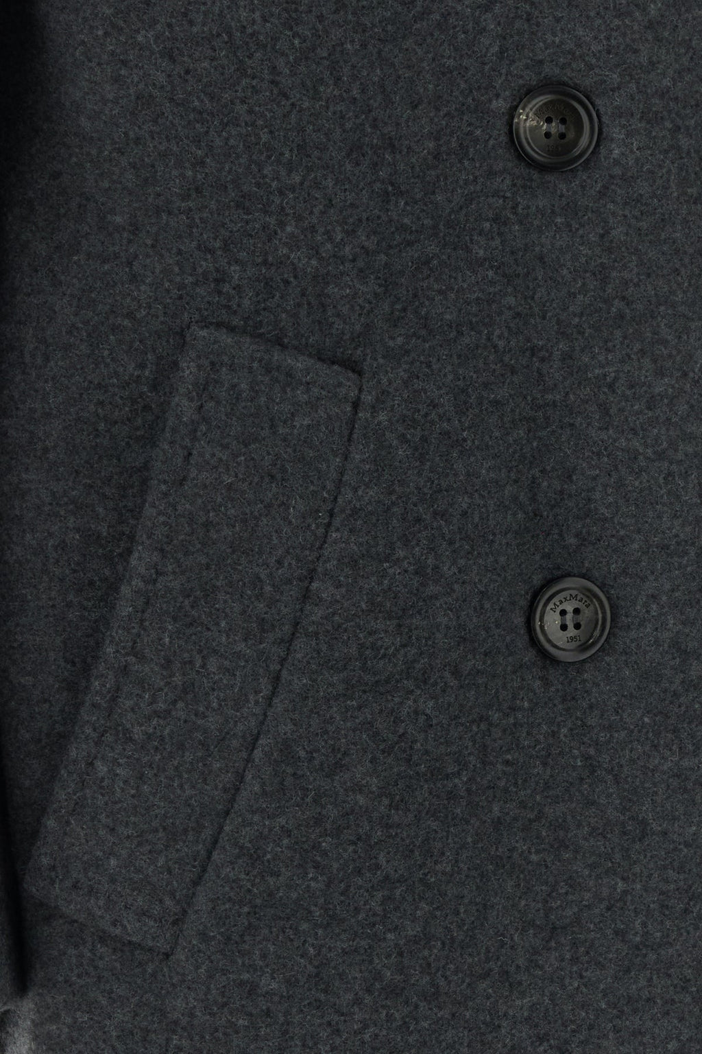 Max Mara Women's Cadmio Cashmere Blend Coat in Dark Grey