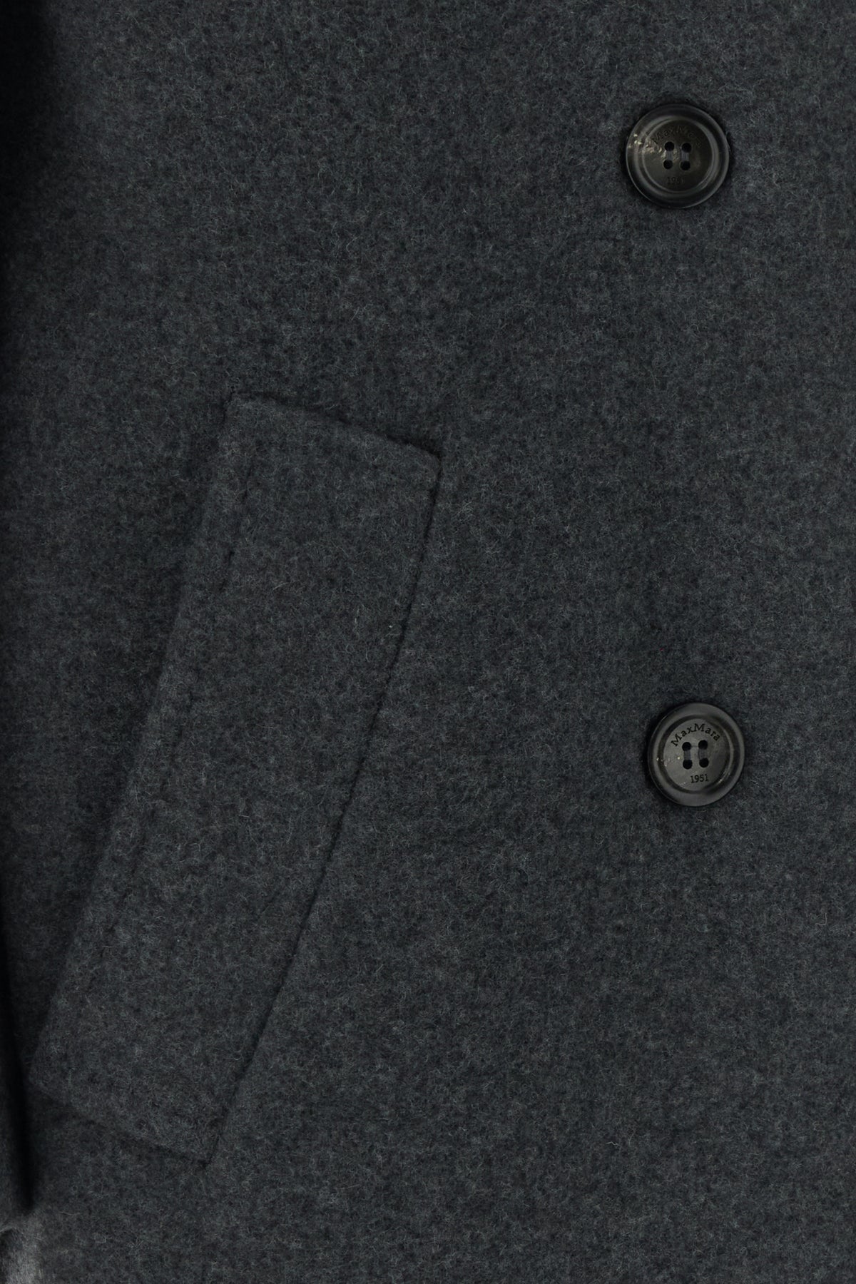 Max Mara Women's Cadmio Cashmere Blend Coat in Dark Grey