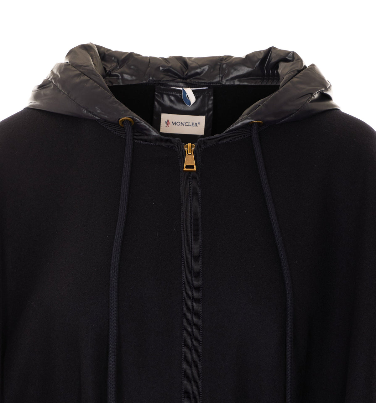 Moncler Women's Cape in Blue Wool - view 4