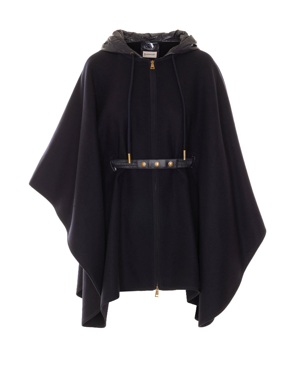 Moncler Women's Cape in Blue Wool - view 1