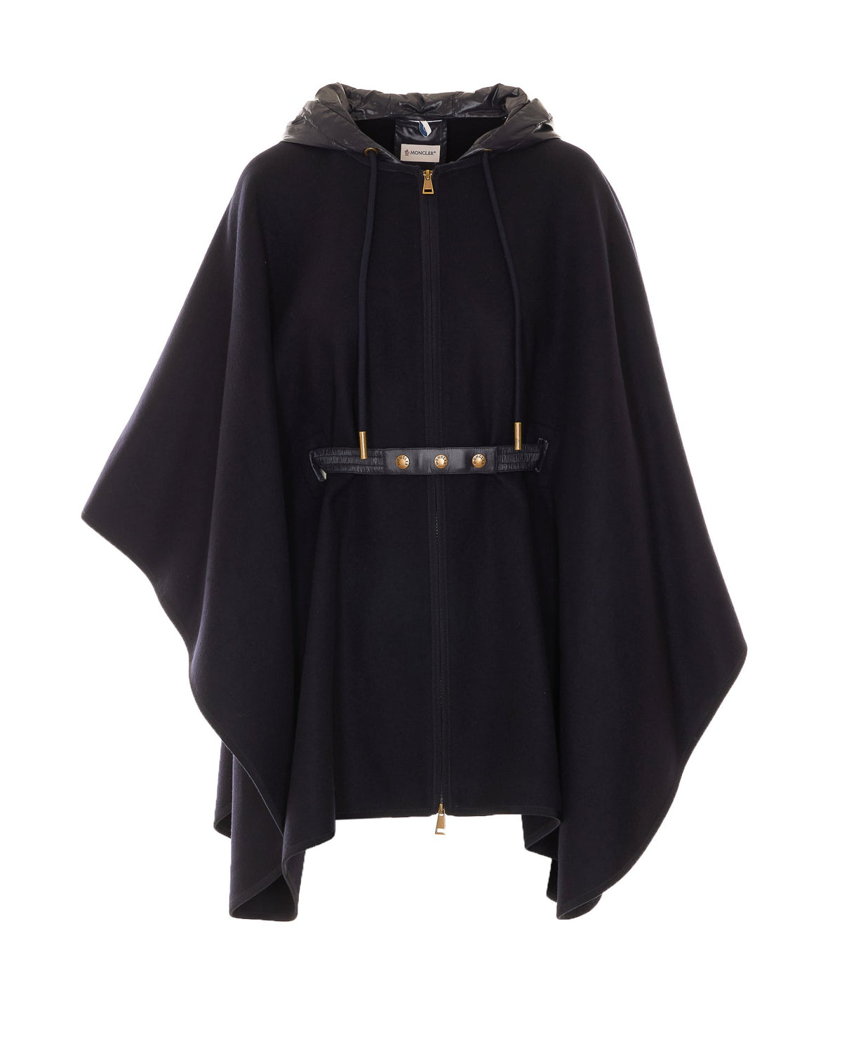 Moncler Women's Cape in Blue Wool - view 1