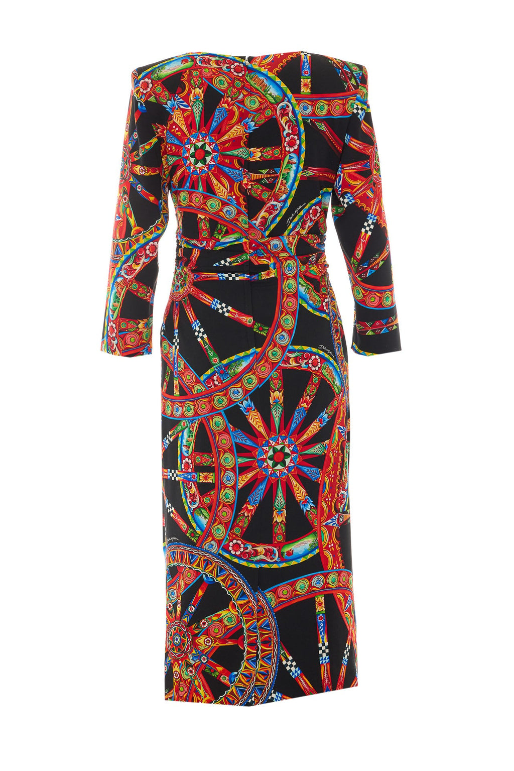 Dolce&Gabbana Women's Carretto Print Dress in Multicolor - view 3