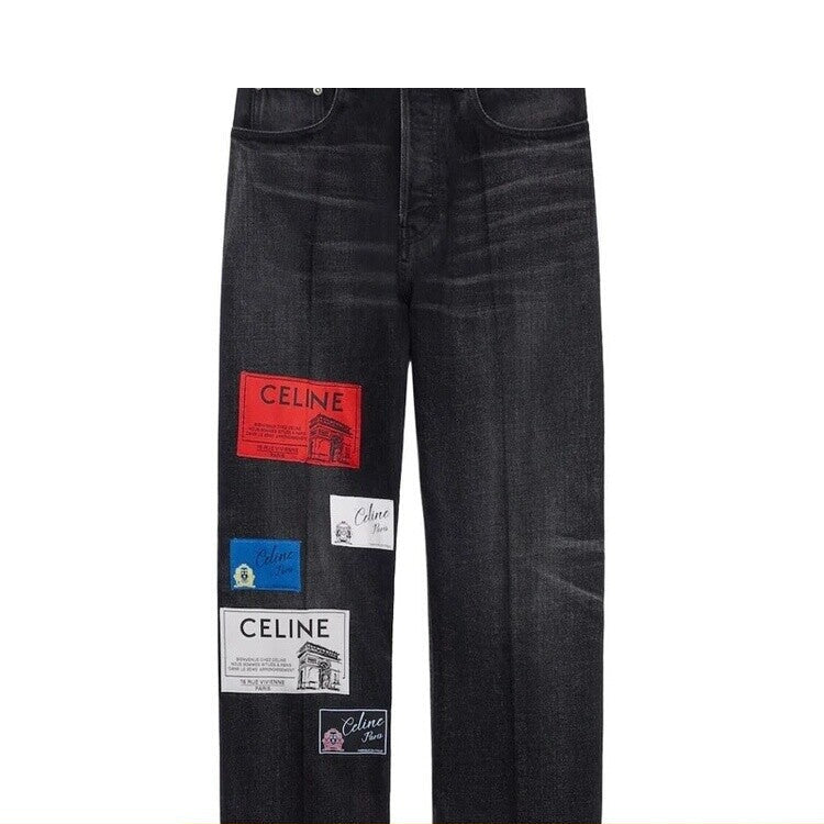 Celine Men's Boyfriend 001 Jeans in Black