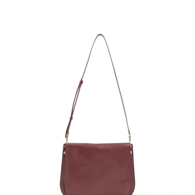 Celine Women's Besace Medium Shoulder Bag in Burgundy