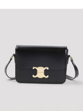 Celine Women's Teen Triomphe Small Shoulder Bag in Black