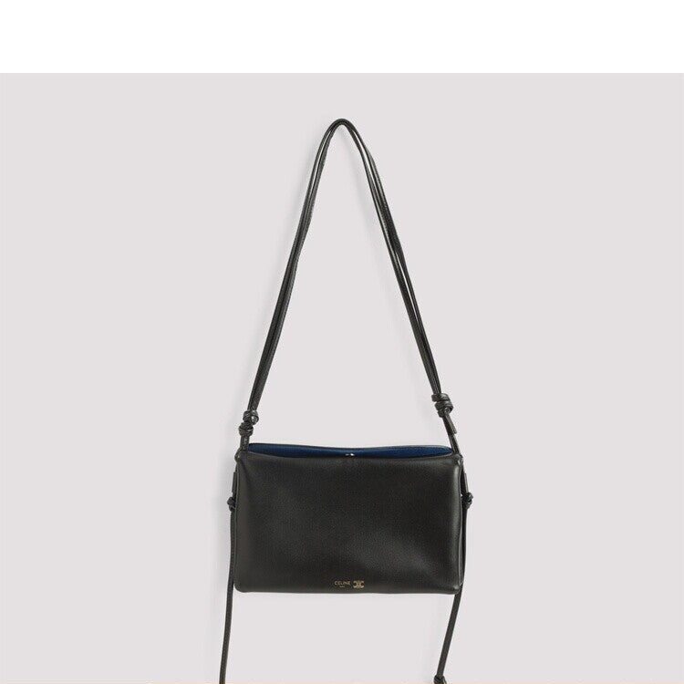 Celine Women's Trio Small Shoulder Bag in Black