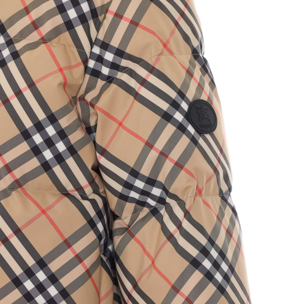 Burberry Women's Check Ambleside Down Jacket in Sand - view 3