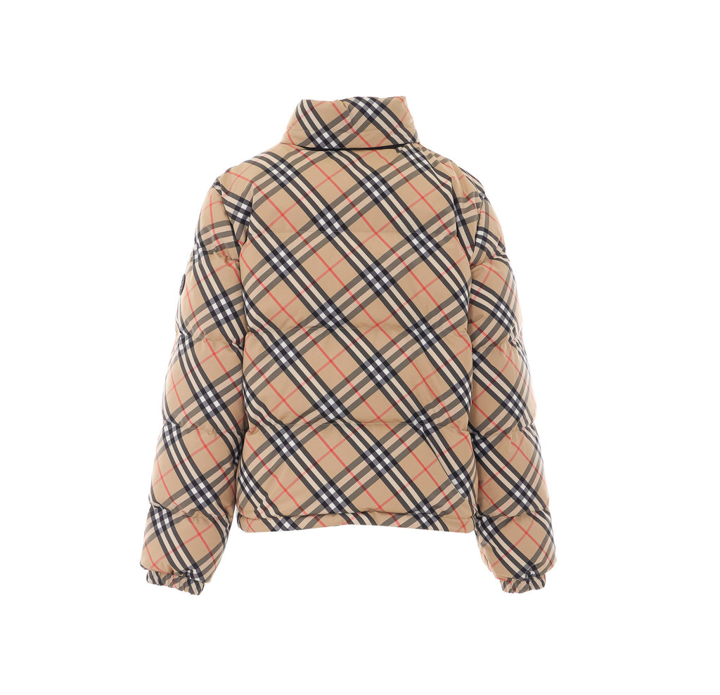 Burberry Women's Check Ambleside Down Jacket in Sand - view 2