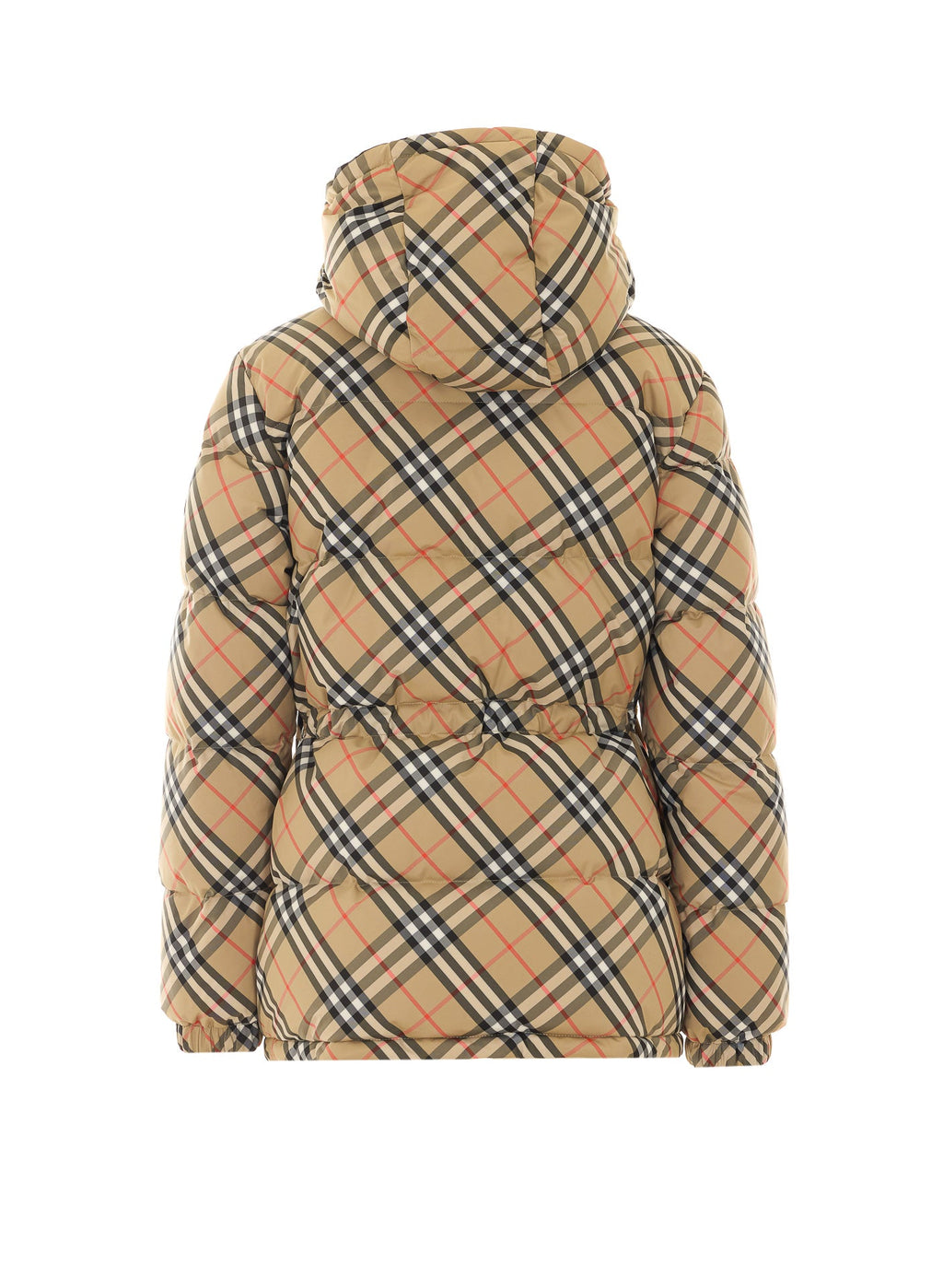 Burberry Women's Check Down Jacket in Beige Polyester - view 3