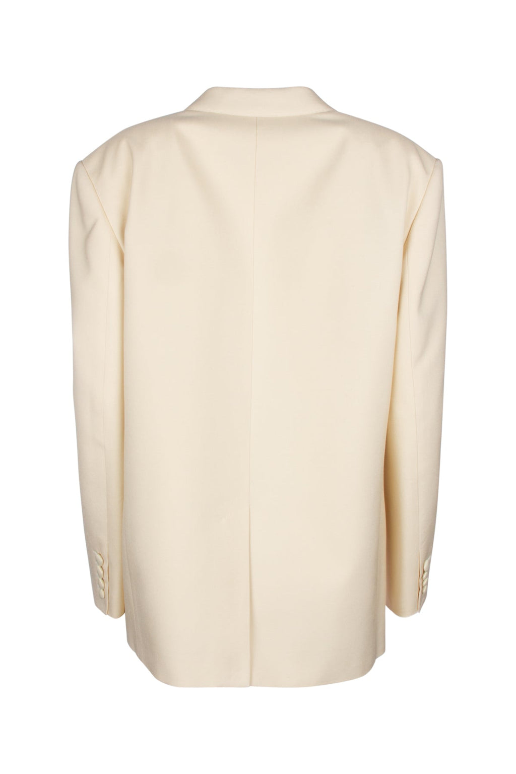 Celine Women's Silk Double-Breasted Blazer in Cream - view 2