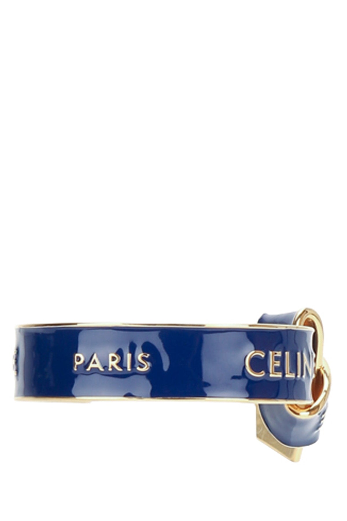 Celine Women's Enamel Knotted Cuff in Blue - view 1