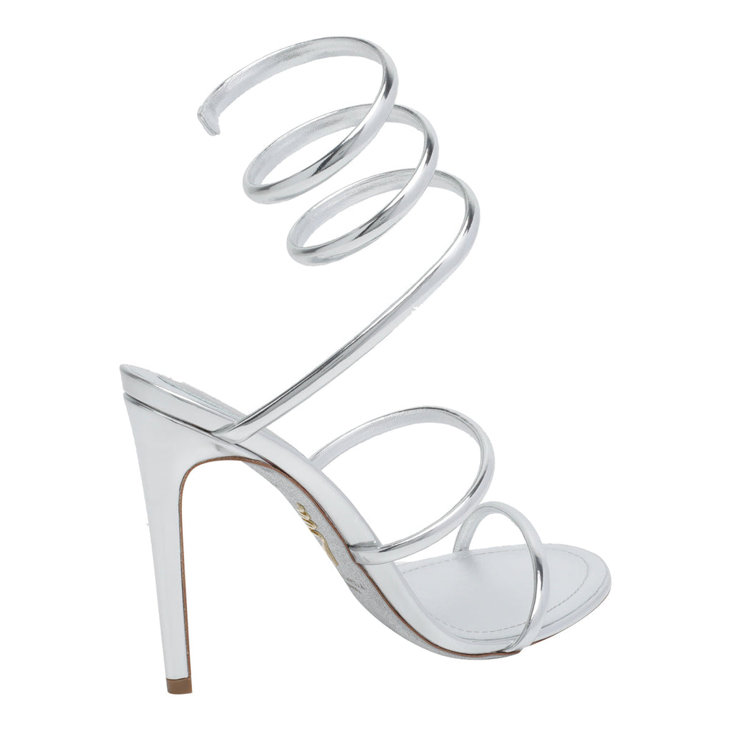 René Caovilla Women's Cleo Pump Sandals in Silver Leather - view 4
