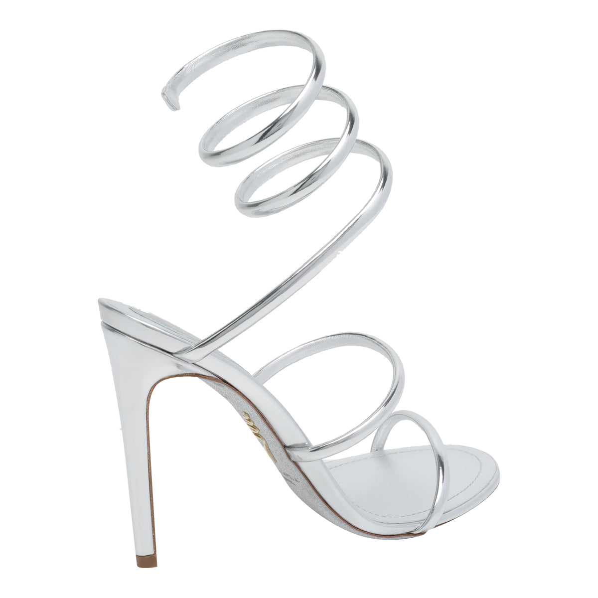 René Caovilla Women's Cleo Pump Sandals in Silver Leather - view 4