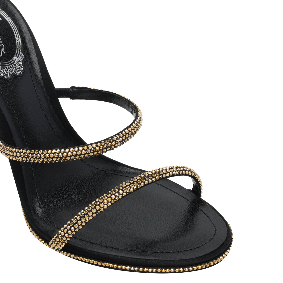 René Caovilla Women's Cleo Pump Sandals in Black Leather - view 4