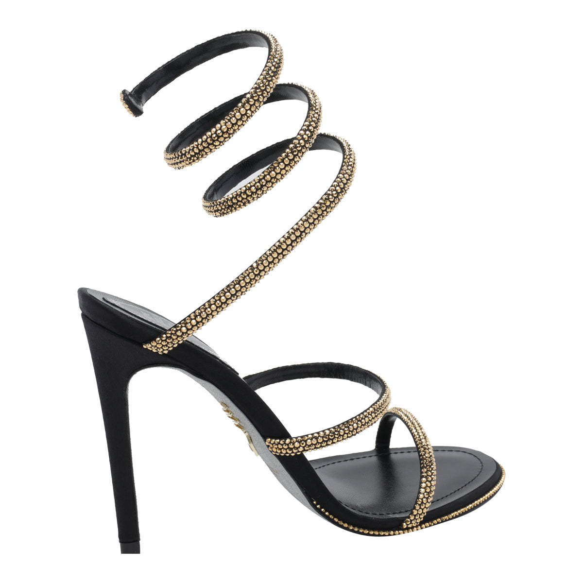 René Caovilla Women's Cleo Pump Sandals in Black Leather - view 3