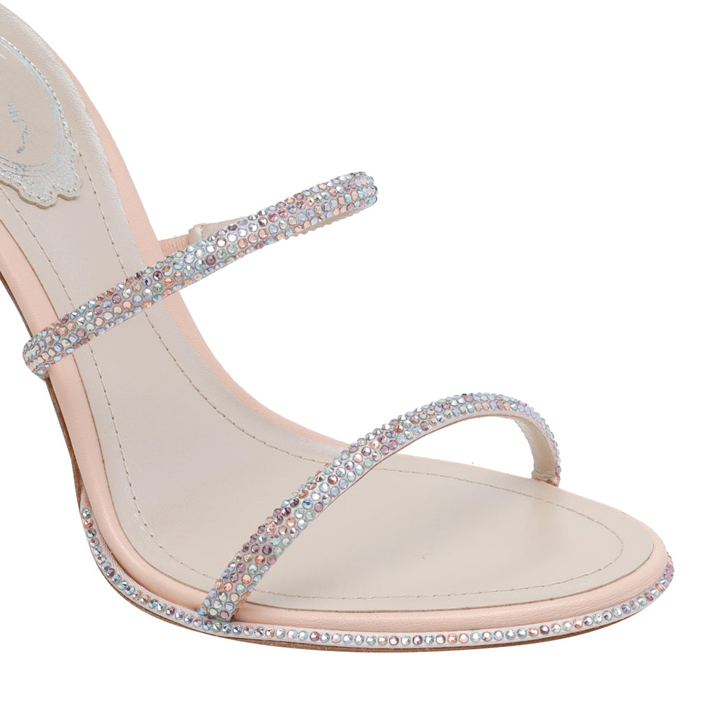 René Caovilla Women's Cleo Pump Sandals in Pink Leather - view 4