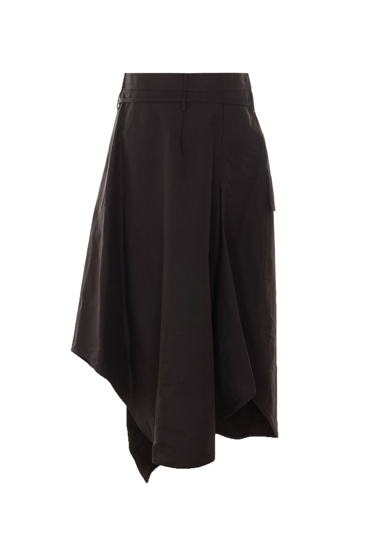 Bottega Veneta Women's Compact Cotton Toile Skirt in Black - view 2