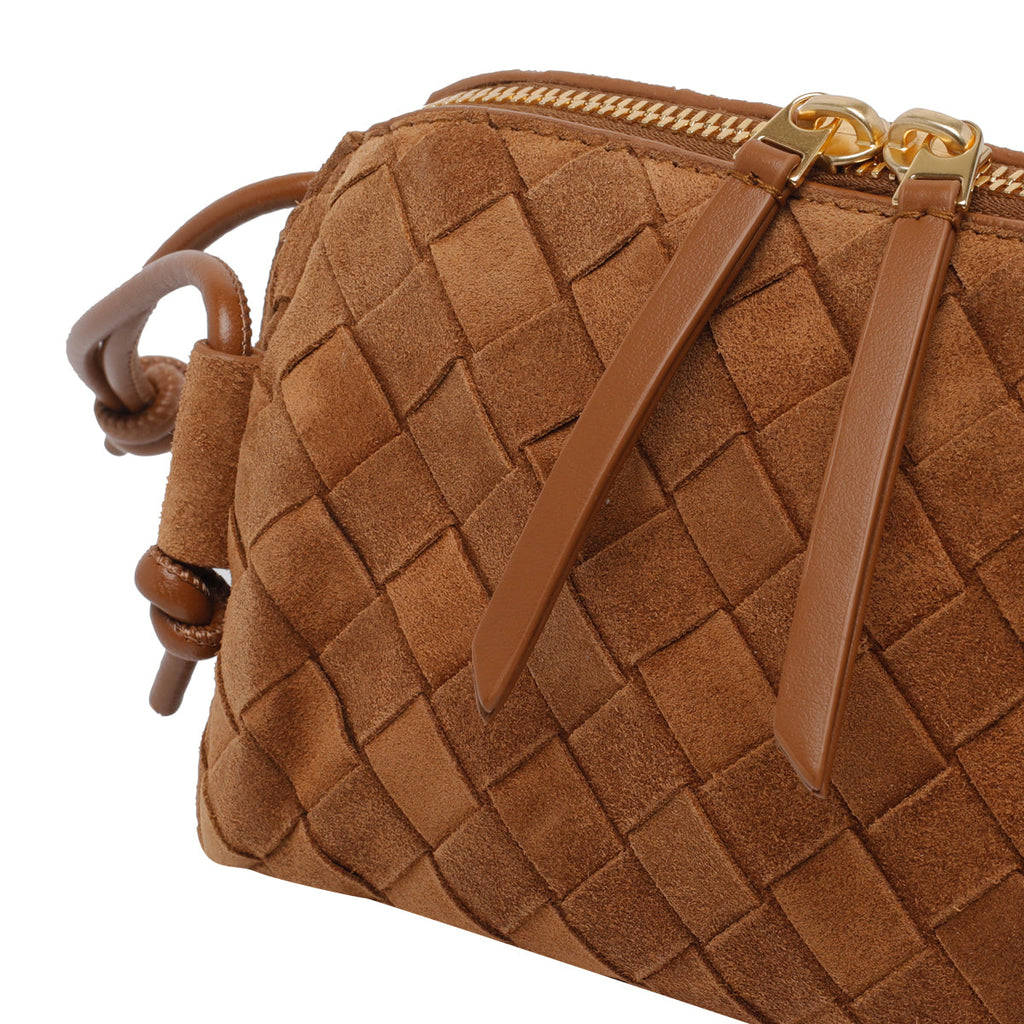 Bottega Veneta Women's Concert Pouch in Brown Leather - view 2