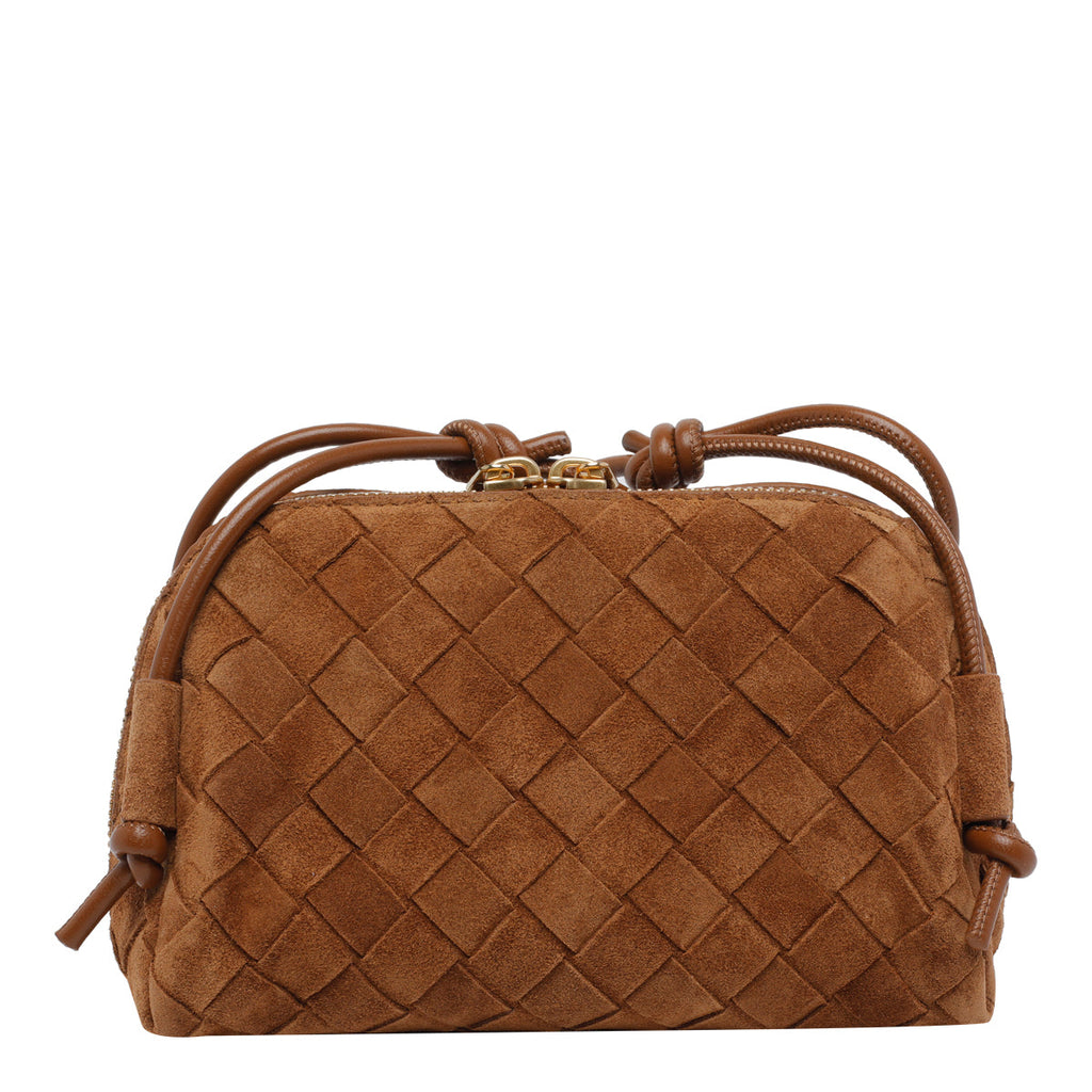 Bottega Veneta Women's Concert Pouch in Brown Leather - view 4