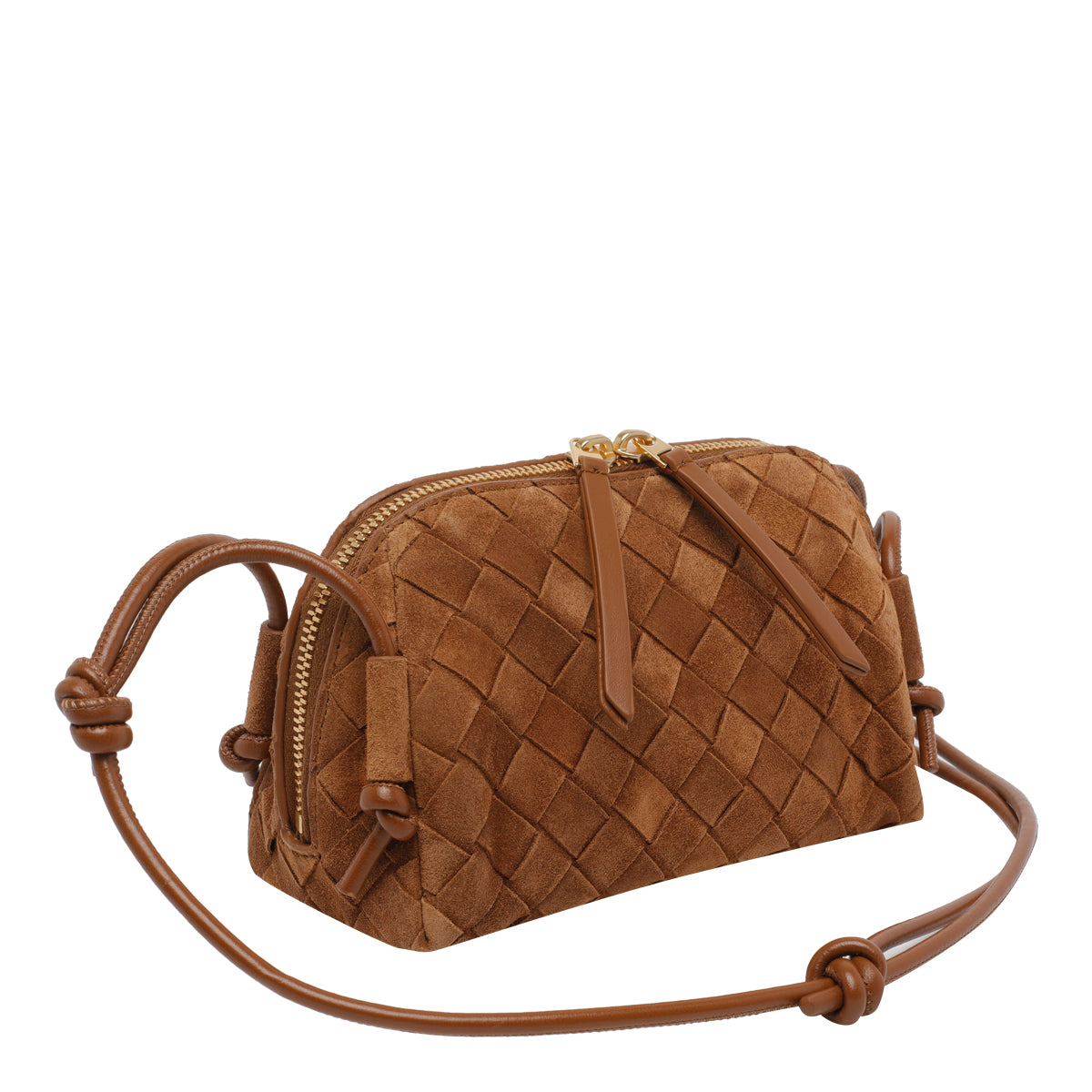 Bottega Veneta Women's Concert Pouch in Brown Leather - view 3