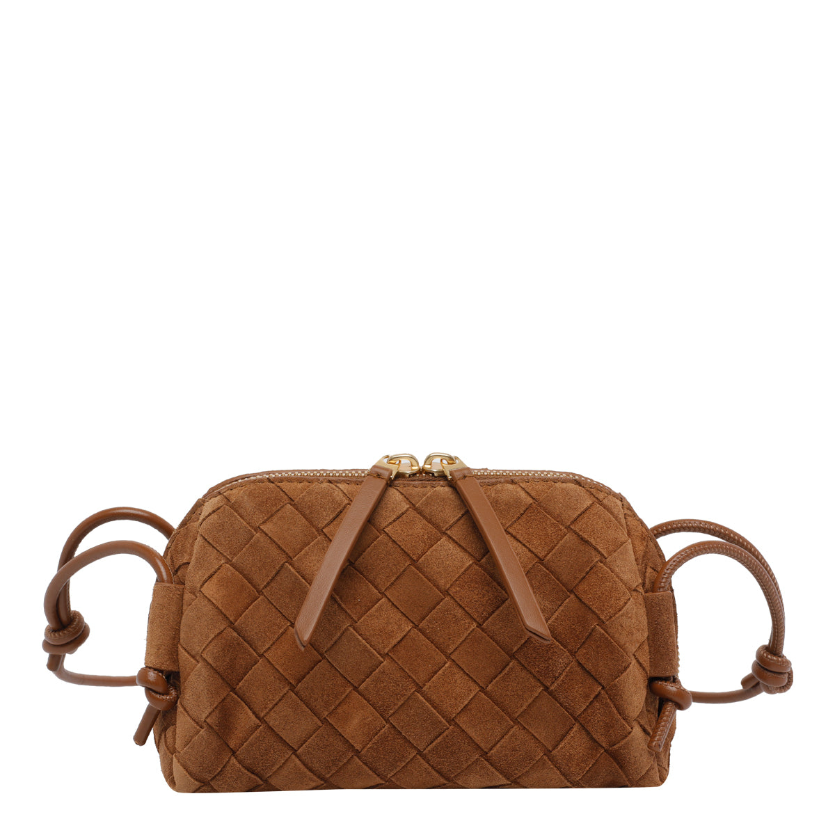 Bottega Veneta Women's Concert Pouch in Brown Leather - view 1