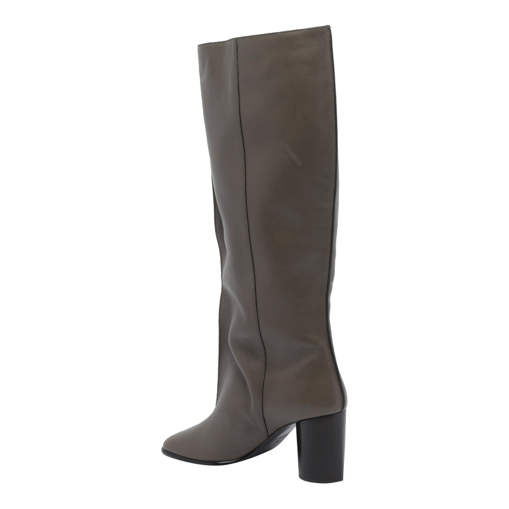 Lemaire Women's Crease Sleeve Boots in Brown Leather - view 4
