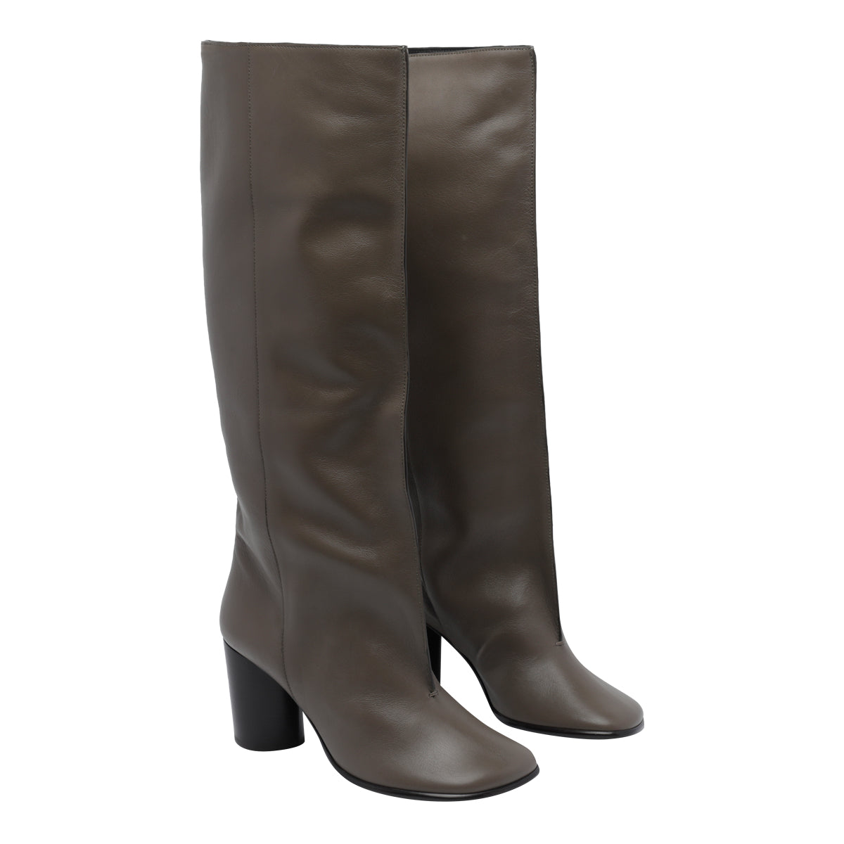 Lemaire Women's Crease Sleeve Boots in Brown Leather - view 2