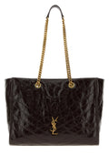 Saint Laurent Women's Leather Niki Shopping in Dark Brown - view 1