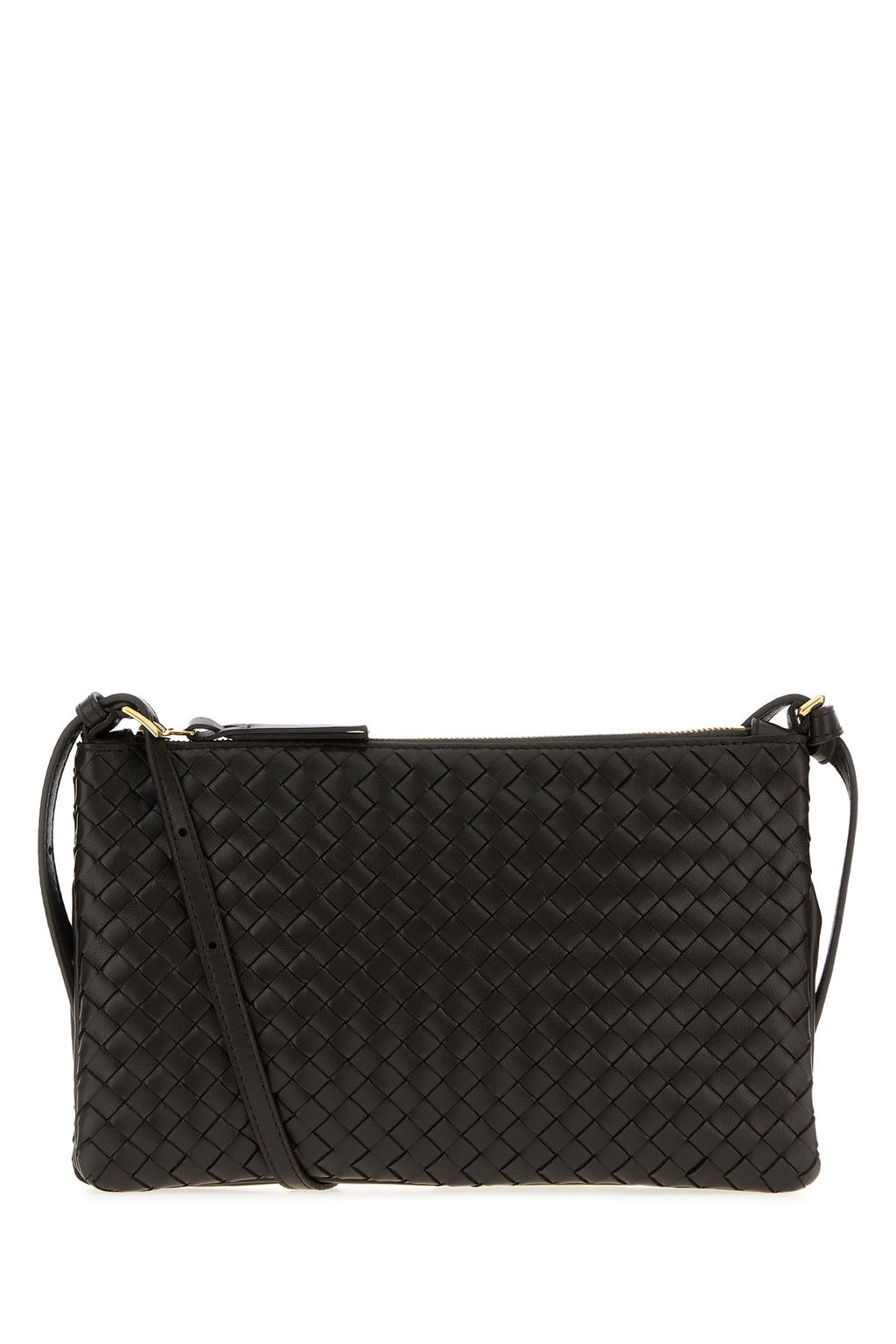 Bottega Veneta Women's Leather Clutch in Dark Brown - view 1
