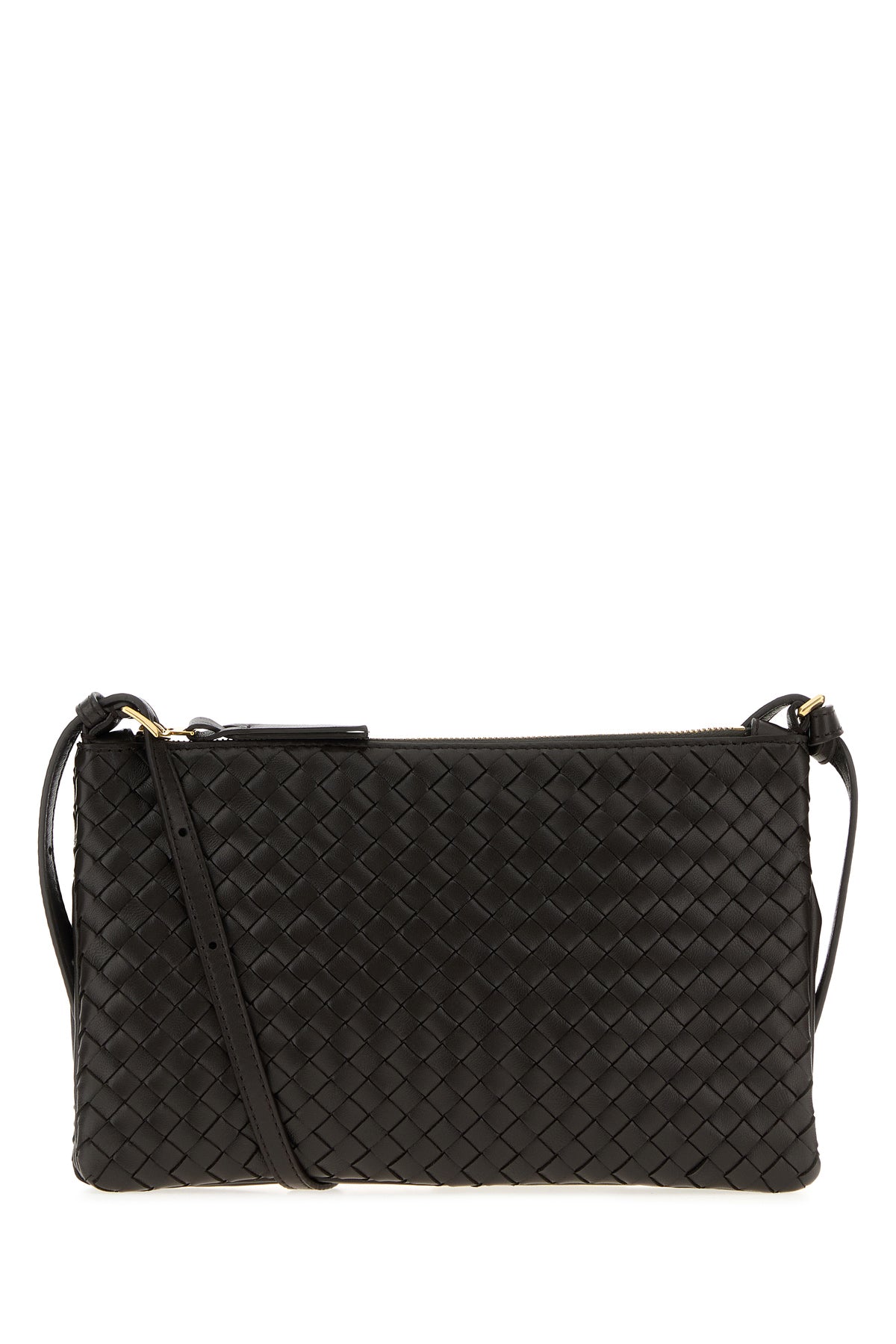 Bottega Veneta Women's Leather Clutch in Dark Brown - view 1