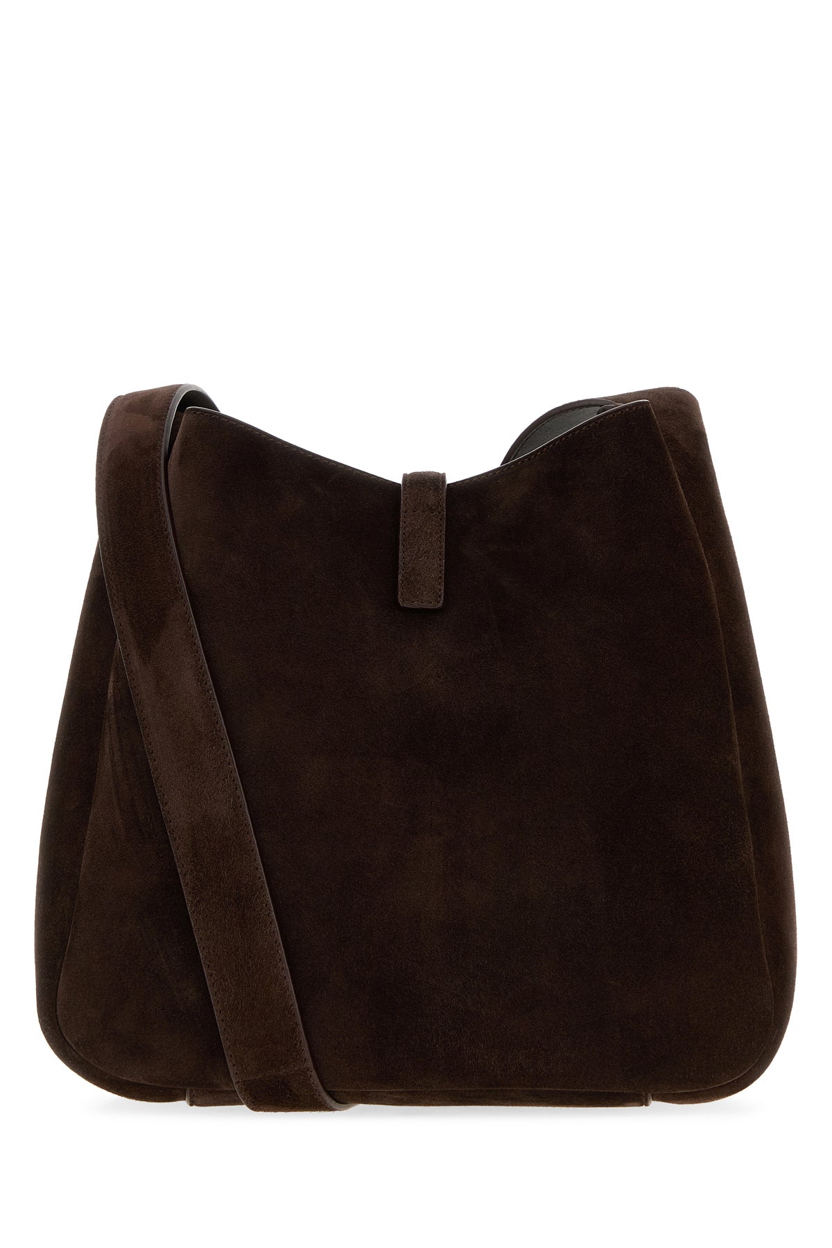Saint Laurent Women's Suede Le 5a7 Crossbody in Dark Brown - view 3