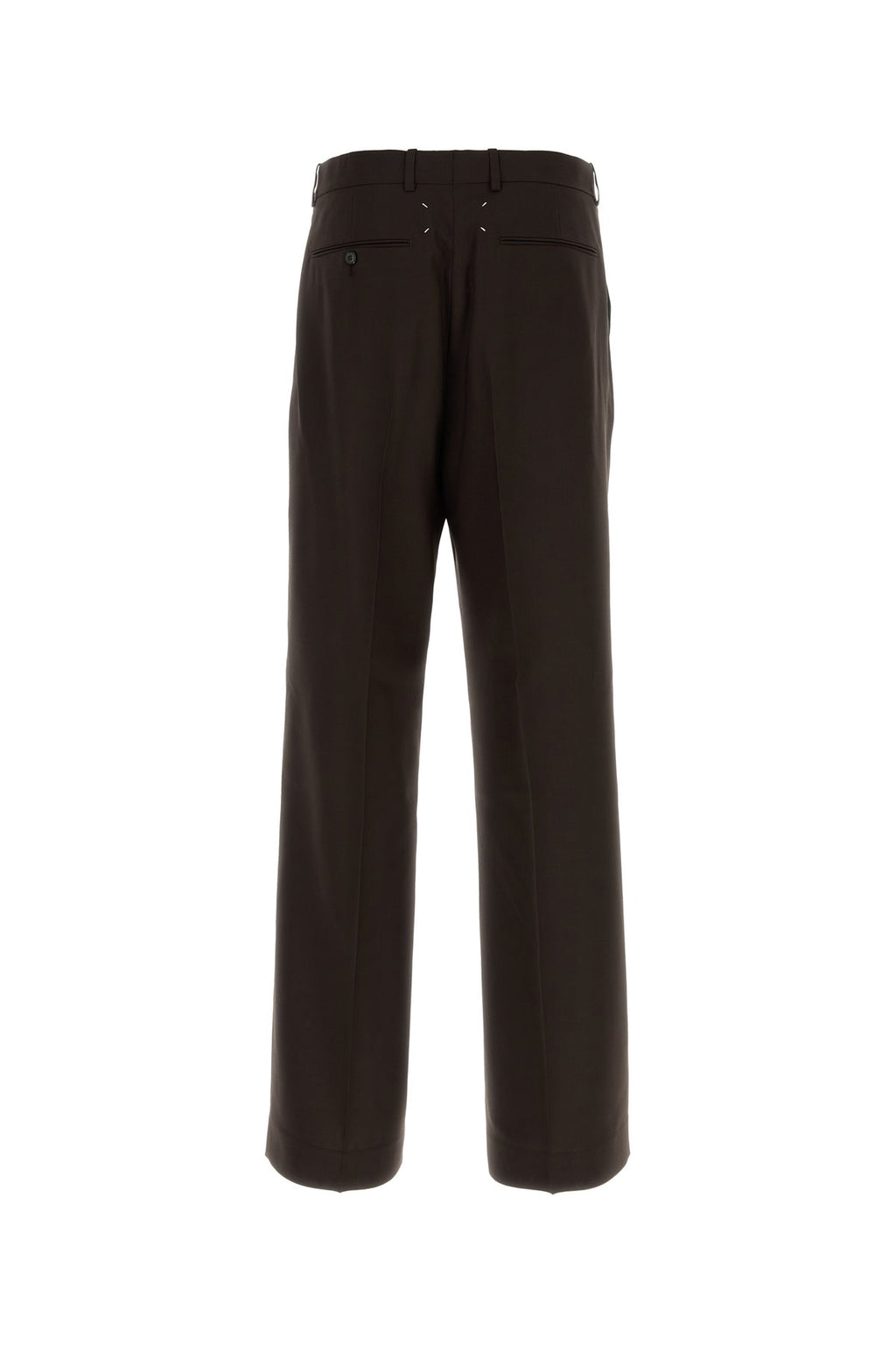 Maison Margiela Men's Wool Pants in Brown - view 2