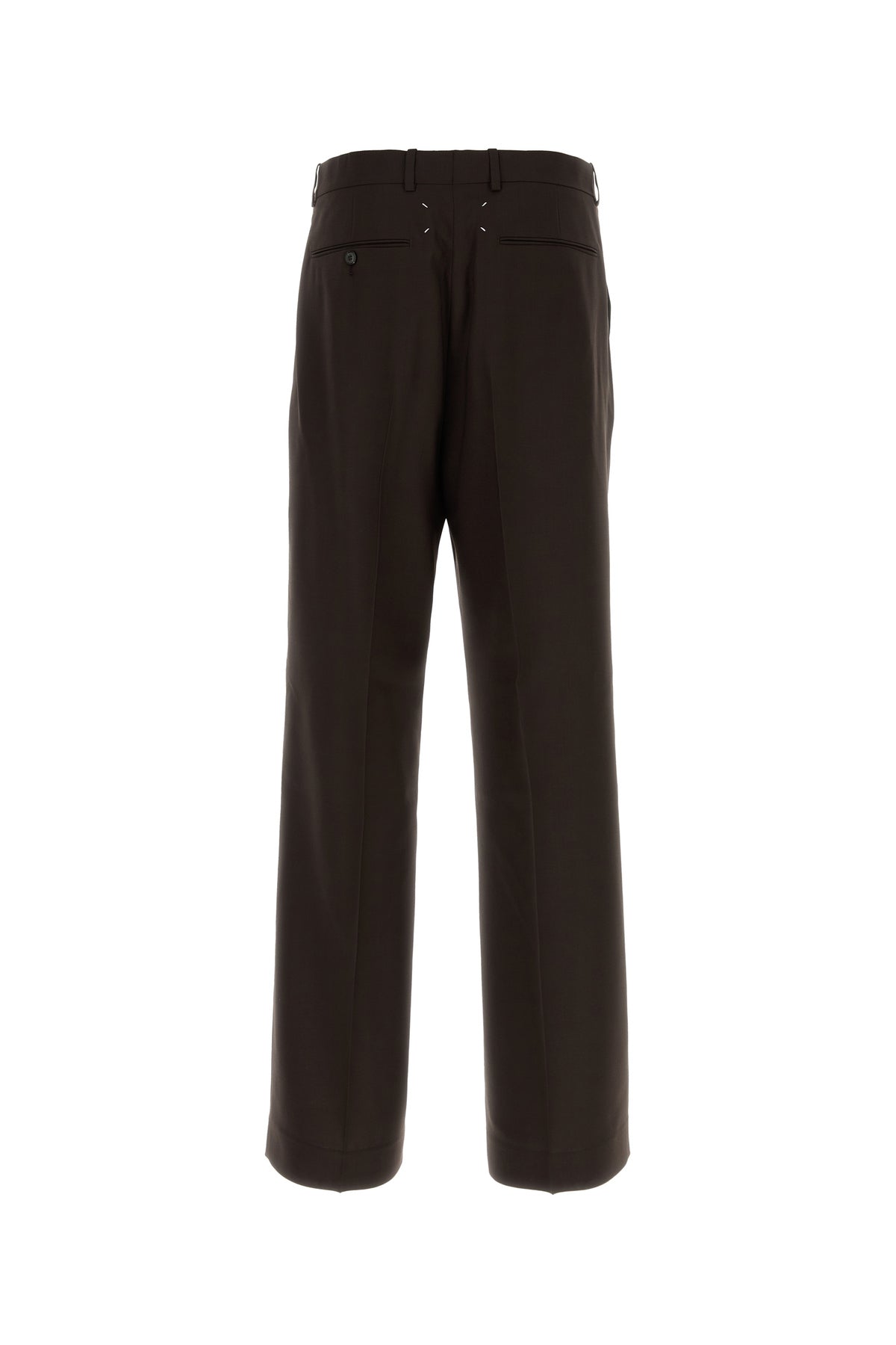 Maison Margiela Men's Wool Pants in Brown - view 2