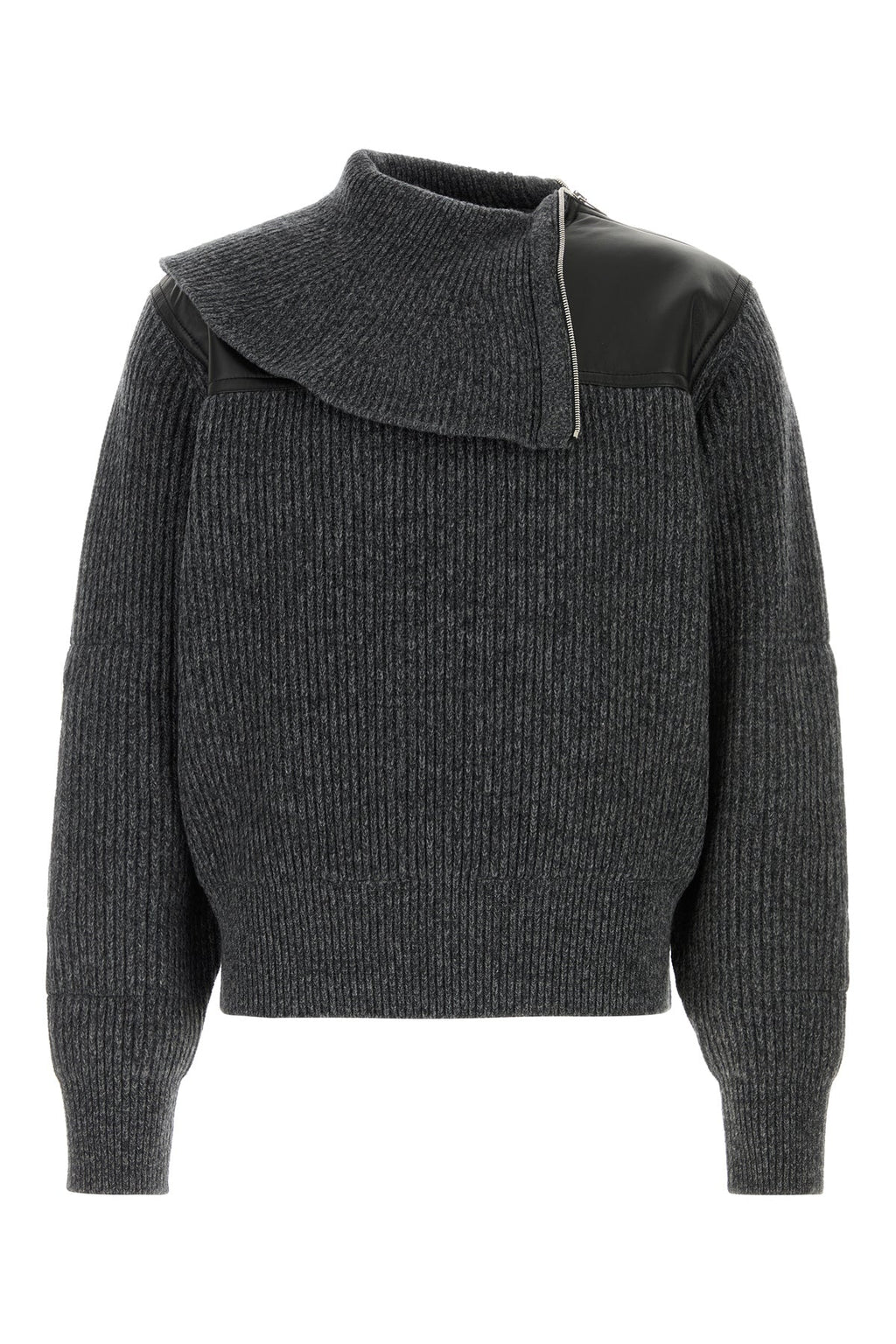 Bottega Veneta Men's Wool Cashmere Zip Sweater in Grey - view 1