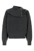 Bottega Veneta Men's Wool Cashmere Zip Sweater in Grey - view 1